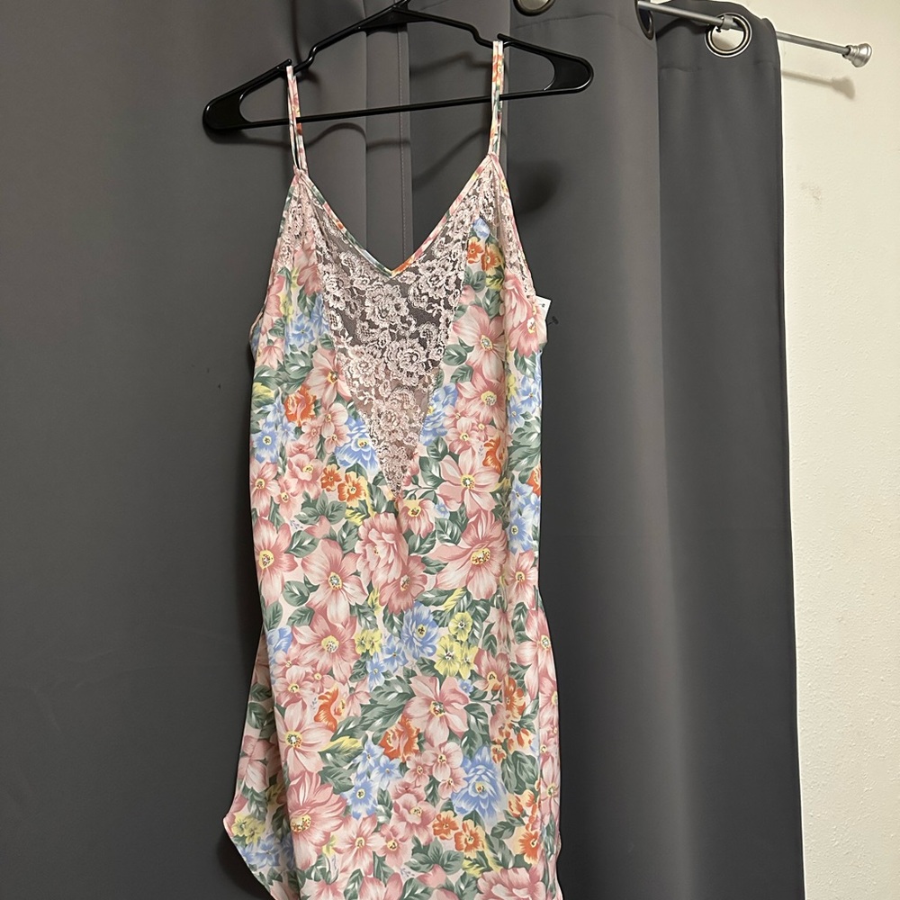 Floral Lace Slip Dress